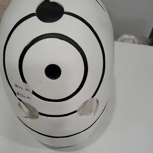 White and Black Circular NARUTO Pattern Mask